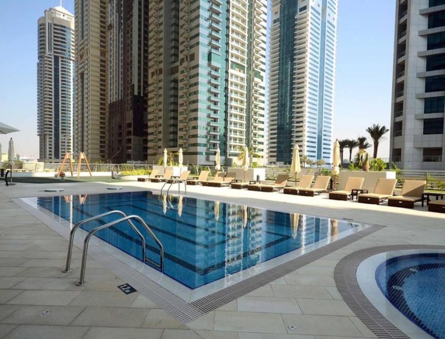 Sea & Palm View Elegant 1 Bedroom Apartment Dubai Exterior foto