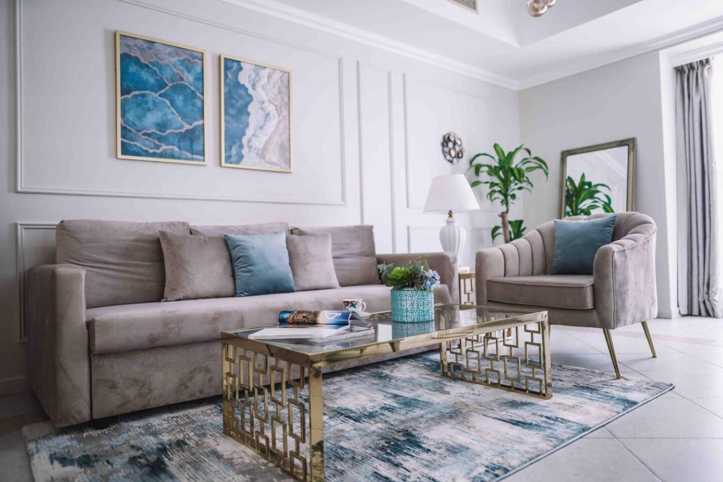 Sea & Palm View Elegant 1 Bedroom Apartment Dubai Exterior foto