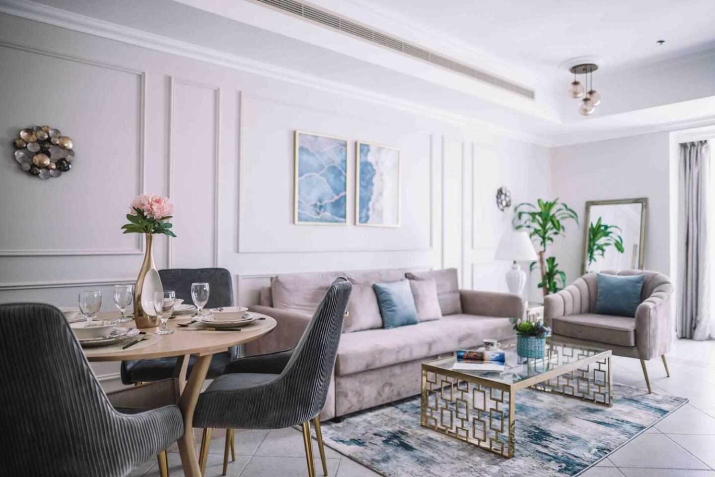 Sea & Palm View Elegant 1 Bedroom Apartment Dubai Exterior foto
